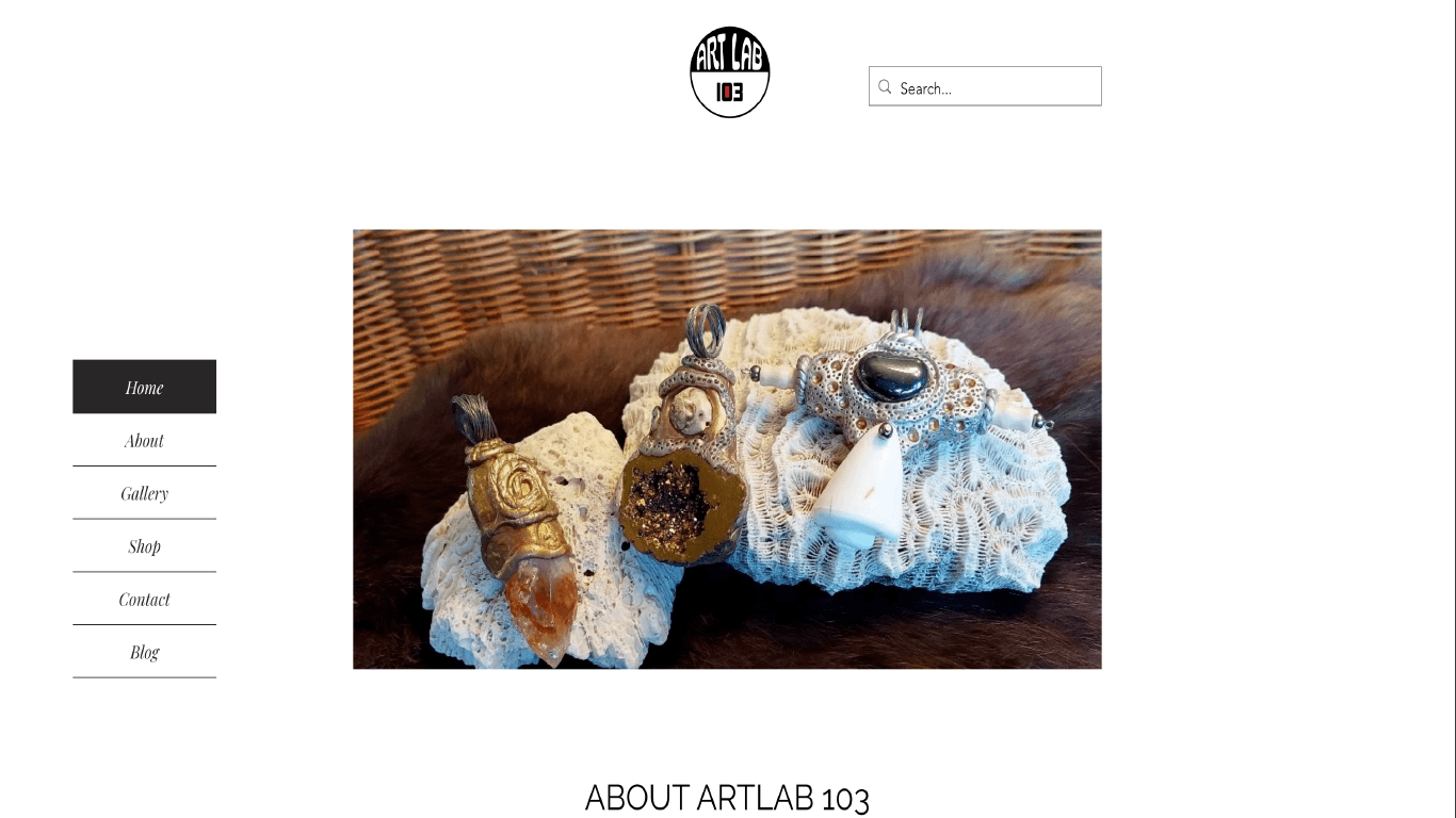 Original jewelry store website before redesign